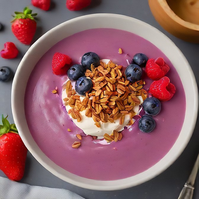Berry Protein Smoothie Bowl Ice Cream